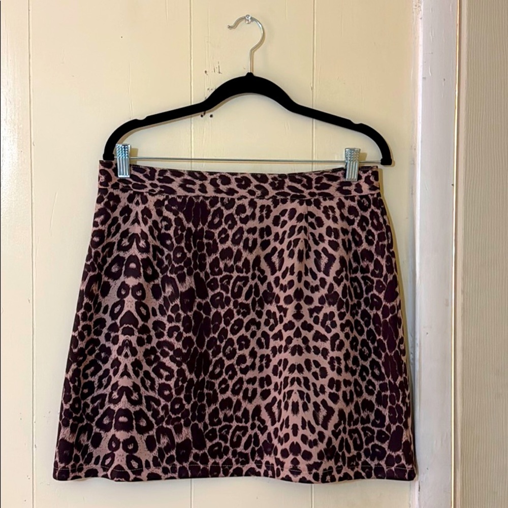 Women’s cheetah print skirt